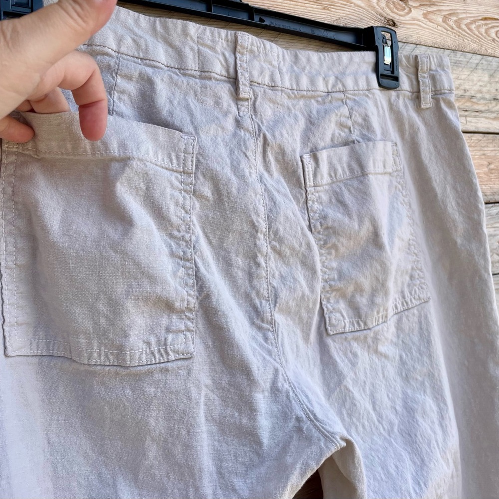 Frank & Eileen Jameson Italian Performance Linen cropped jogger pants - Picture 11 of 12